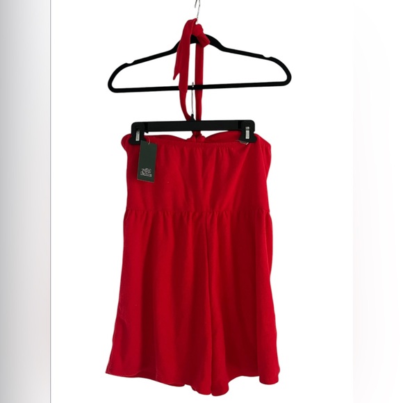 NWT Wild Fable red terry cloth romper women’s size M - Picture 2 of 10